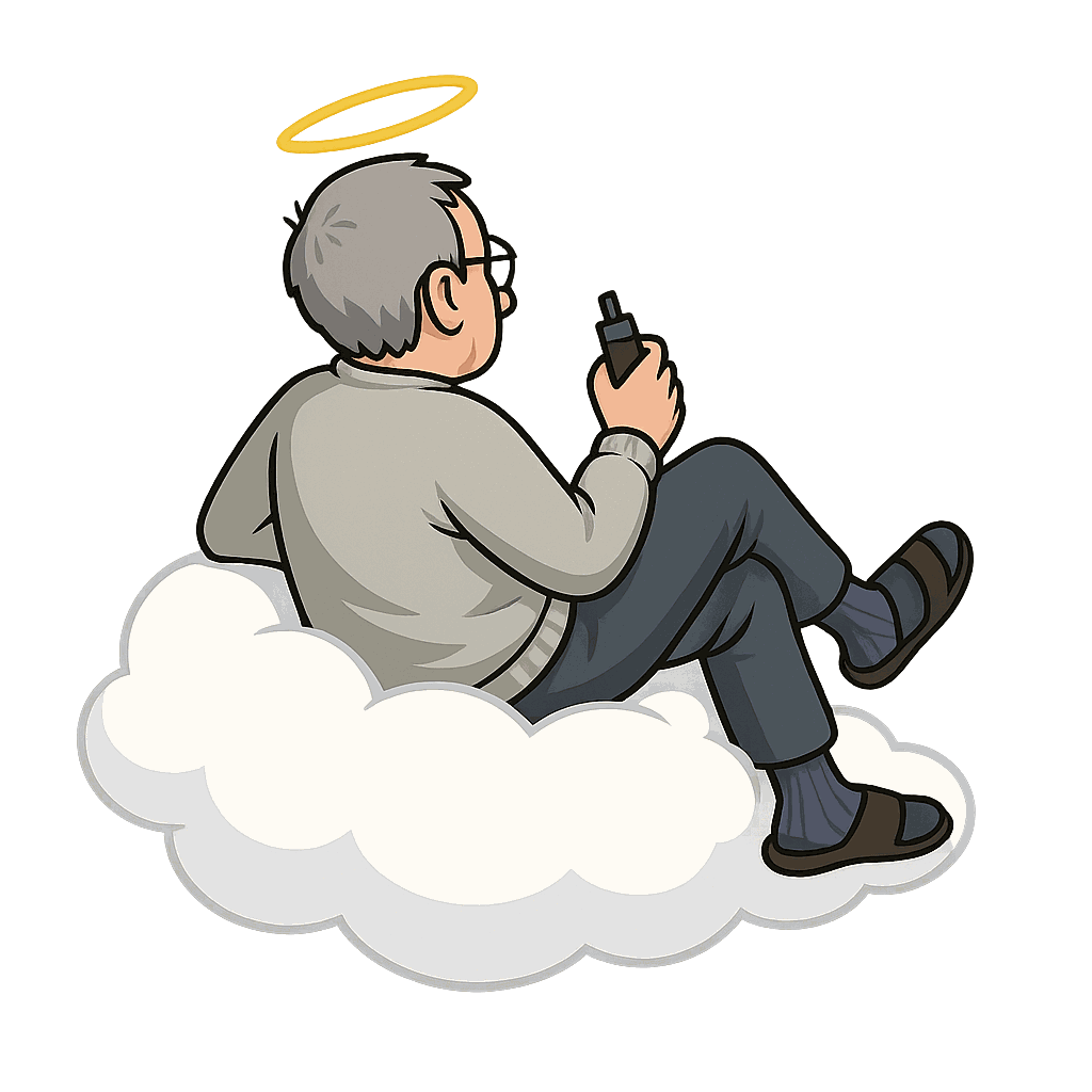Man on Cloud Vaping